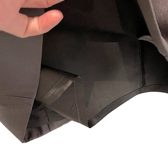 RICKIE Freeman for Teri Jon Black Wool Silk Jeweled Collar Cocktail Dress Size 4 - Picture 12 of 15